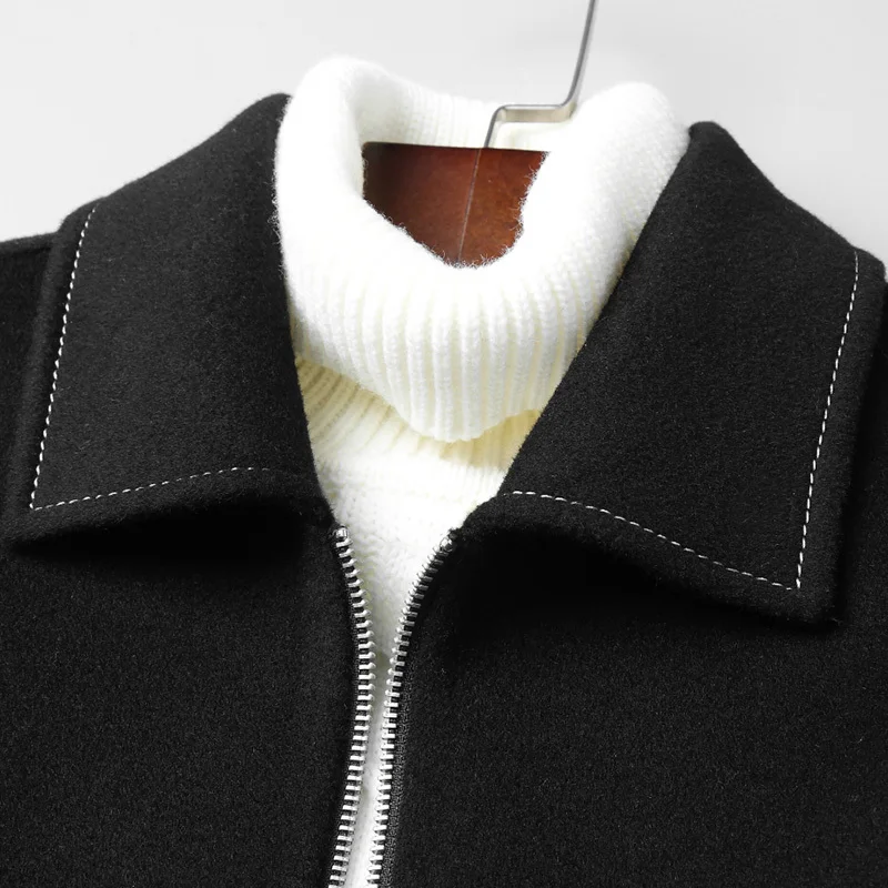 2020 브랜드 재킷 겨울 모직 코트 남성 Casaco Masculino 한국 패션 따뜻한 짧은 모직 코트 가을 천 Hiver 81Z8801