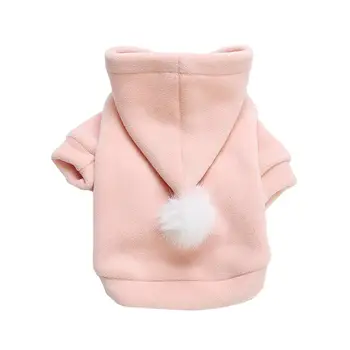 

Dogs Clothes Pet Hoodie Adorable Dog Winter Hoodies Sweatshirts With Hat Small Dog Warm Coat Two-Legged Pet Clothes