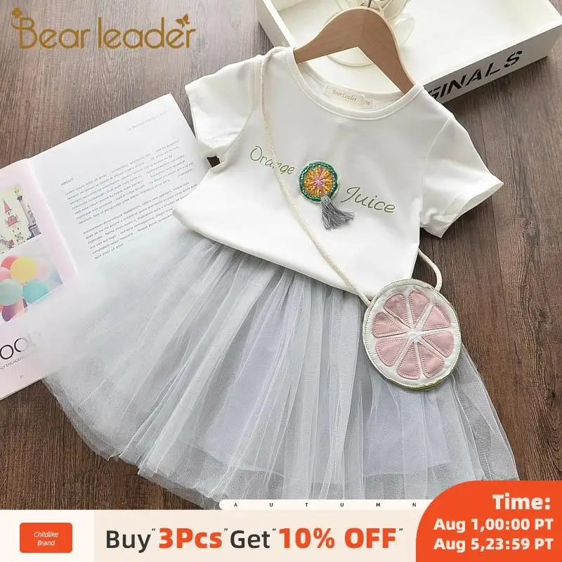 Bear Leader/комплекты одежды для девочек коллекция 2020 года летние детские платья