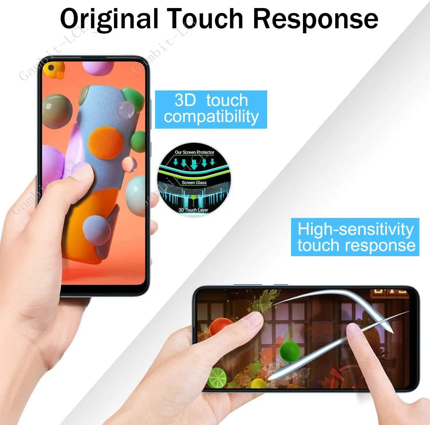 3Pcs Tempered Glass For ZTE Blade A52 A72 4G 5G V40 Pro V30 Vita A3 Joy Plus A31 Lite A51 A71 A7P Screen Protector Cover Film