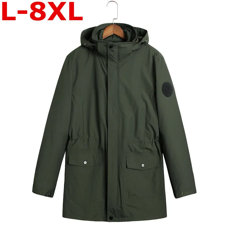 new 9XL8XL big size Two Pieces Winter jacket men super warm thickening wool liner parka brand clothing coat | Мужская одежда
