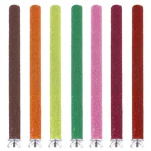 Animais de estimação papagaio gaiola de brinquedo colorido animal de estimação pássaro gaiola poleiros suporte plataforma paraqueet mastigar brinquedo pata moagem limpo mastigar gaiola diversão brinquedos