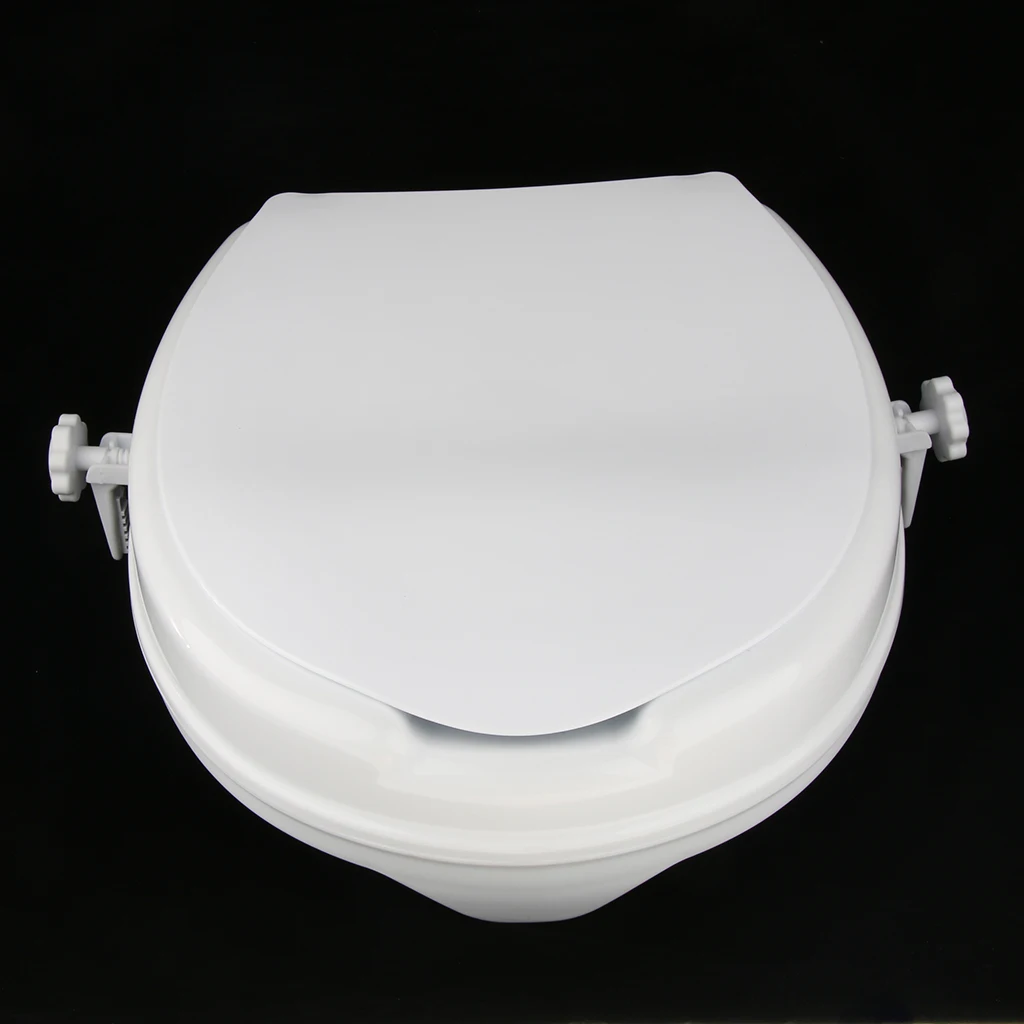 Handicapped Elderly Senior 2" Toilet Seat Riser Raised Safety Chair Lifter 6