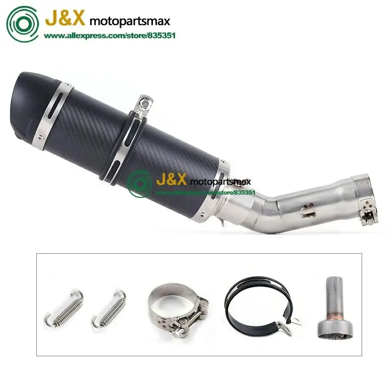 FZ8N Slip On Muffler For Yamaha FZ8N FZ8 FZ800 2010-2015 Motorcycle Full Exhaust System Muffler Contact Middle Link Pipe - Image 5
