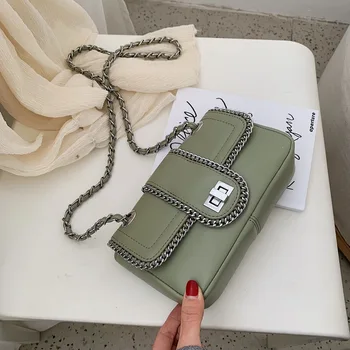 

LILY QUEEN New Arrival Female Messenger Crossbody Bag Chain Shoulder Ladies Bags For Women PU Leather