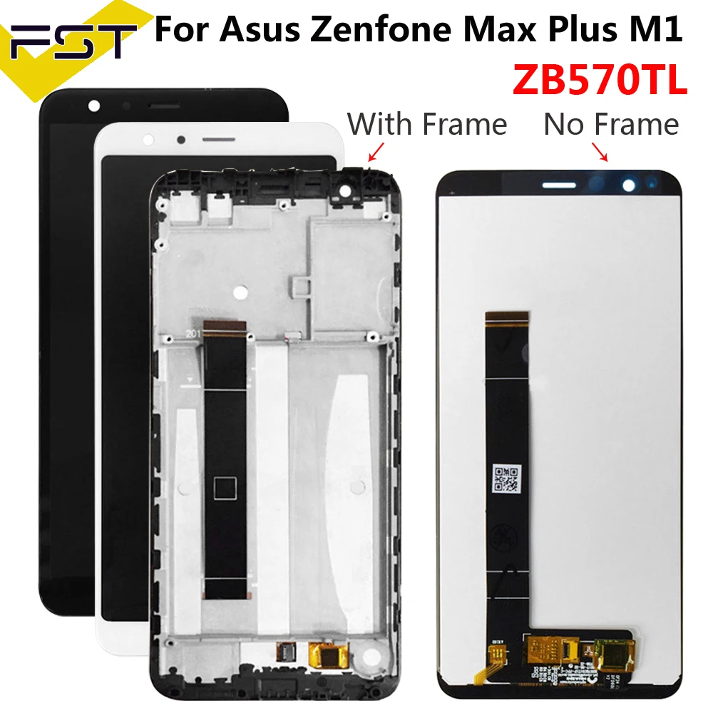 Черный/белый для Asus Zenfone Max Plus M1 ЖК-дисплей сенсорный экран дигитайзер X018D X018DC Замена для ASUS ZB570TL ЖК