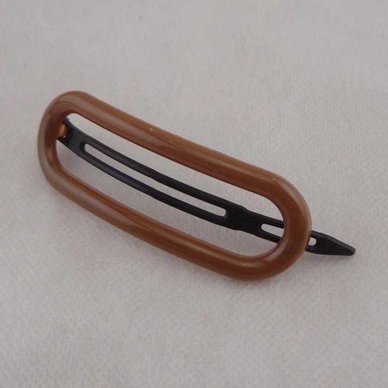 Coffee hairpins 10 шт. 2,8 см* 9,0 см лесные цвета ажурное овальное Акриловые зажимы для волос для женщин девочек заколки для волос аксессуары для волос - Цвет: Coffee hairpins