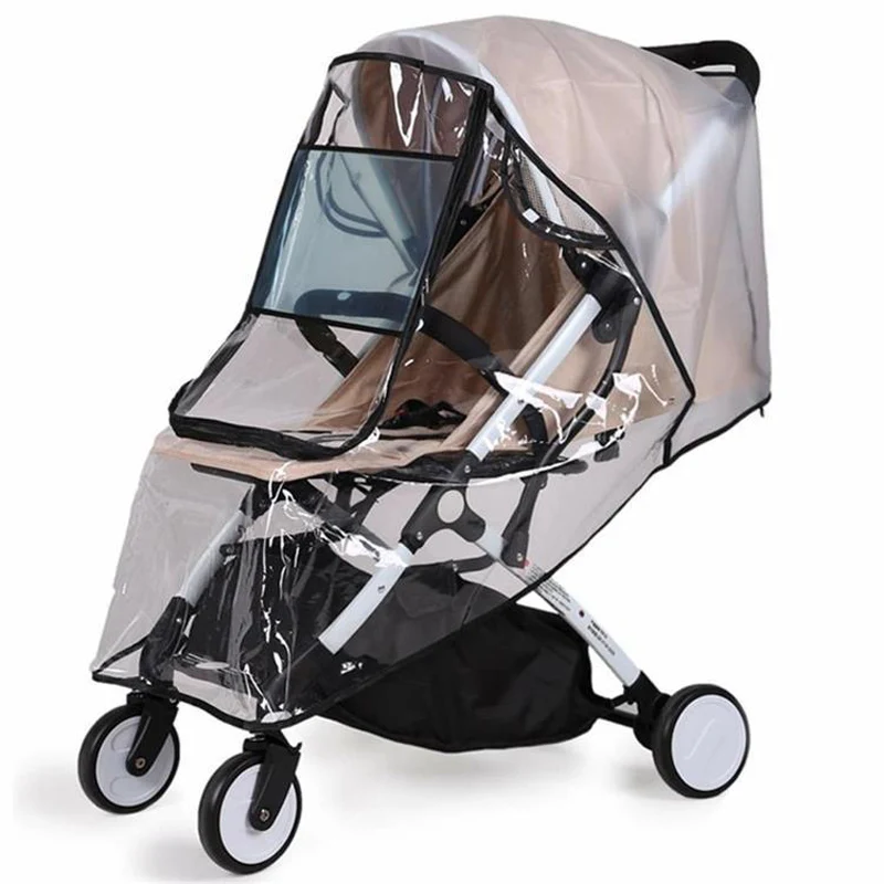 baby stroller accessories expo	 Stroller Cover Rain Cover Universal Raincoat Comfortable Snowproof Stroller Accessories Transparent Protective Cover baby stroller cover net Baby Strollers