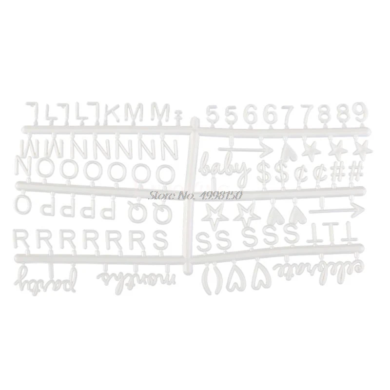 PP Alphabet Numbers Characters for Changeable Felt Letter Board Message Boards Words Office Home Decoration Accessories