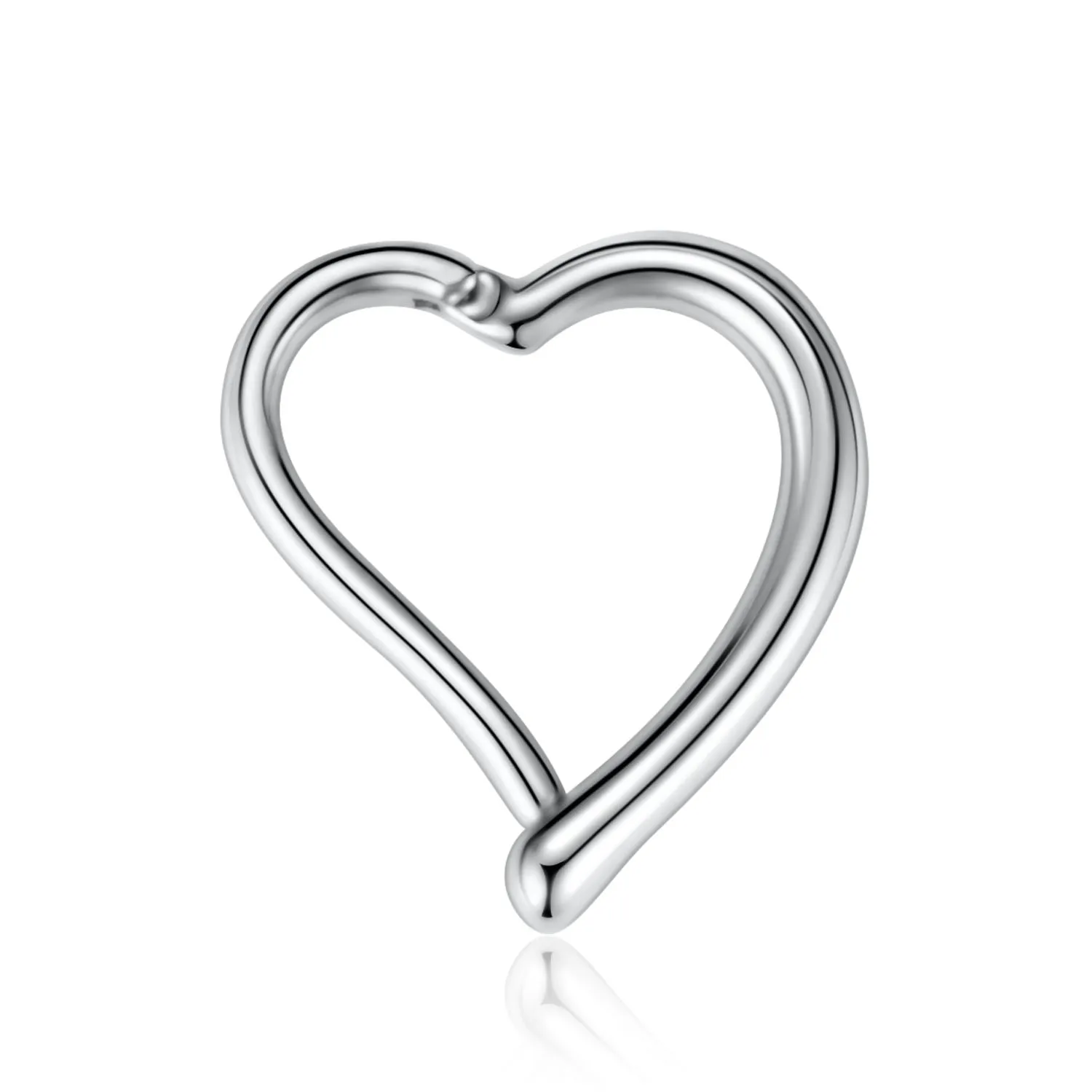 

GAGABODY 16G Heart Septum Clicker Segment Hinged Nose Ring Septum Jewelry Piercing Cartilage Tragus Rook Earrings 10mm