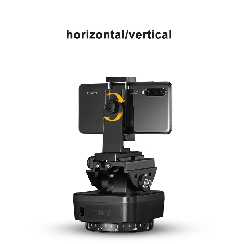 Auto Motorized Rotating Panoramic Head Remote Control Pan Tilt Video Tripod Head Stabilizer Smartphone Cameras ZIFON YT-1000 camera panoramic head camera pan tilt head