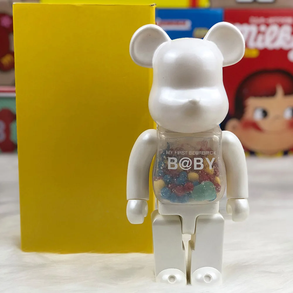 BRD35 KEY CHAIN 400% Bear Vinyl Doll Collections Model Figure Decorations Statue Bear Dolls Brick Street Art Gifts - Цвет: BRD35