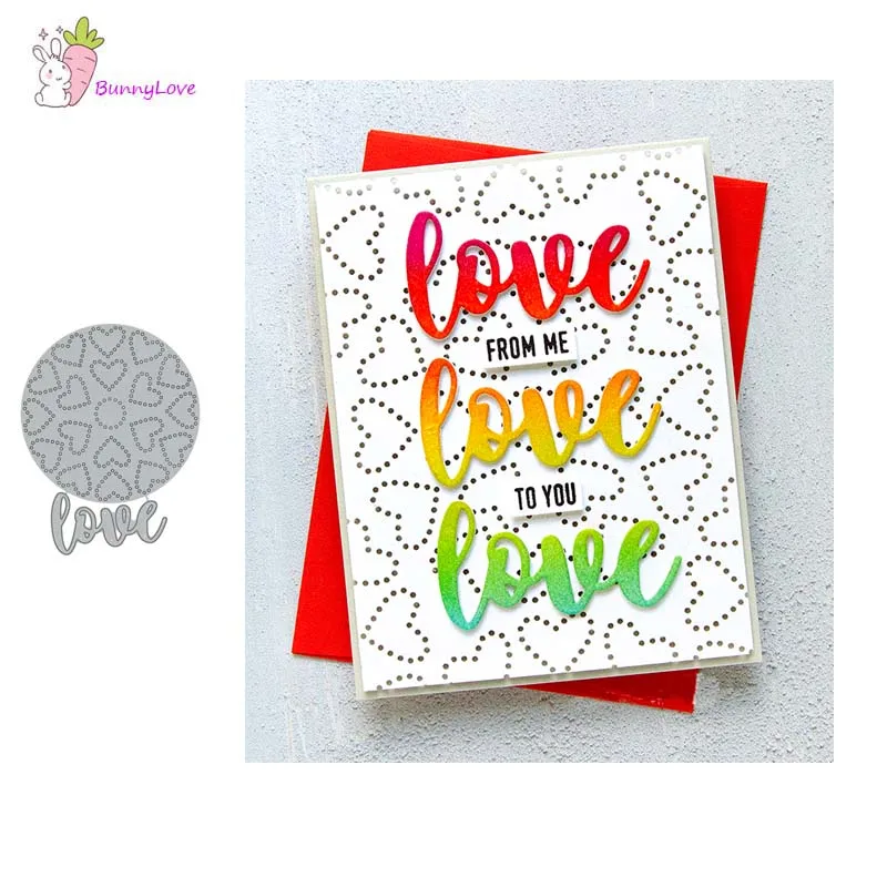 

Metal cutting dies Round heart background 2019 Crafts Stencil For DIY Scrapbooking Paper/photo Cards Embossing Die