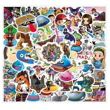 

50Pcs Dragon Quest Anime Cartoon Graffiti Diy Pvc Stickers for Luggage Guitar Motorcycle Car Laptop Classic Kids Sticker Toy