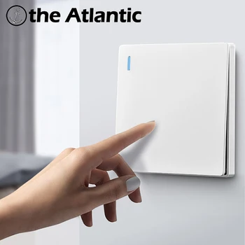 

Wall Light Switch 1 2 3 4 Gang ON / OFF Rocker Power Switch Lamp Light Plastic White Frame 16A 250V 86mm * 86mm