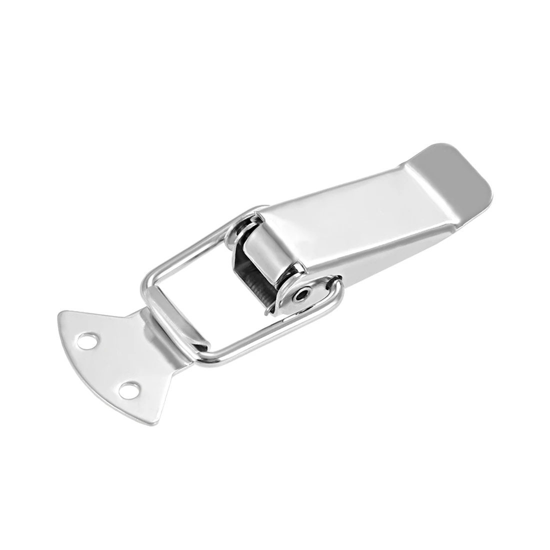 

uxcell 304 Stainless Steel Spring Loaded Toggle Case Box Chest Trunk Latch Catches Clamp Hasps, 110mm Overall Long
