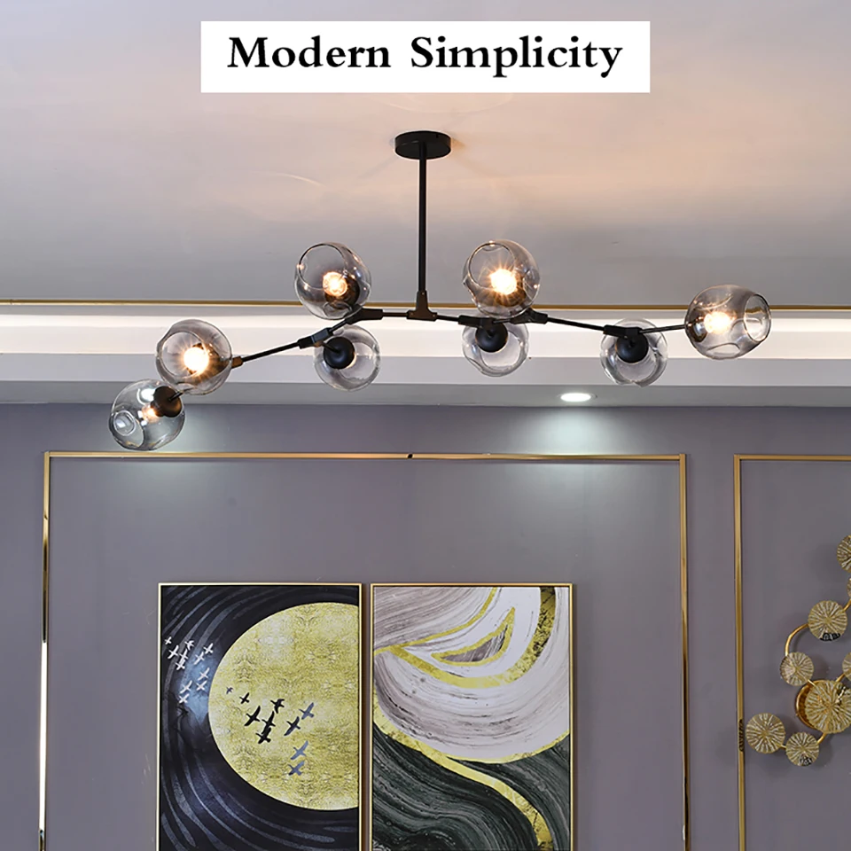 Nordic LED Chandelier Lighting for Home Living Dining Room E27 LOFT Pendant Lamp Hanging Lamp Bedroom Decor Indoor Light Fixture dining room lights