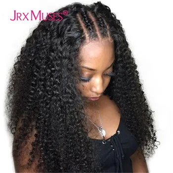 

Kinky Curly Lace Front Human Hair Wigs Pre Plucked 13x4 Frontal Wig Glueless 4x4 Closure Wigs For Black Women With Baby Hair