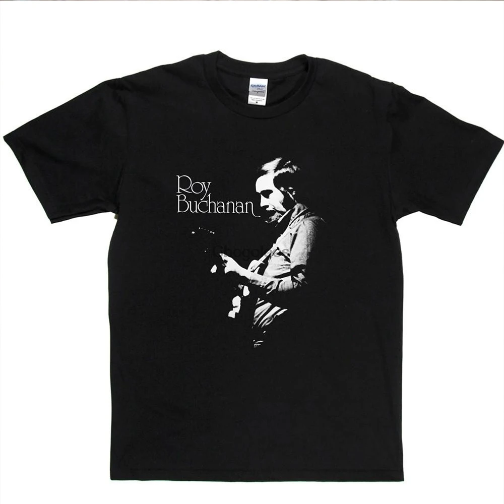 Мужская хлопковая футболка с надписью Roy Buchanan | одежда