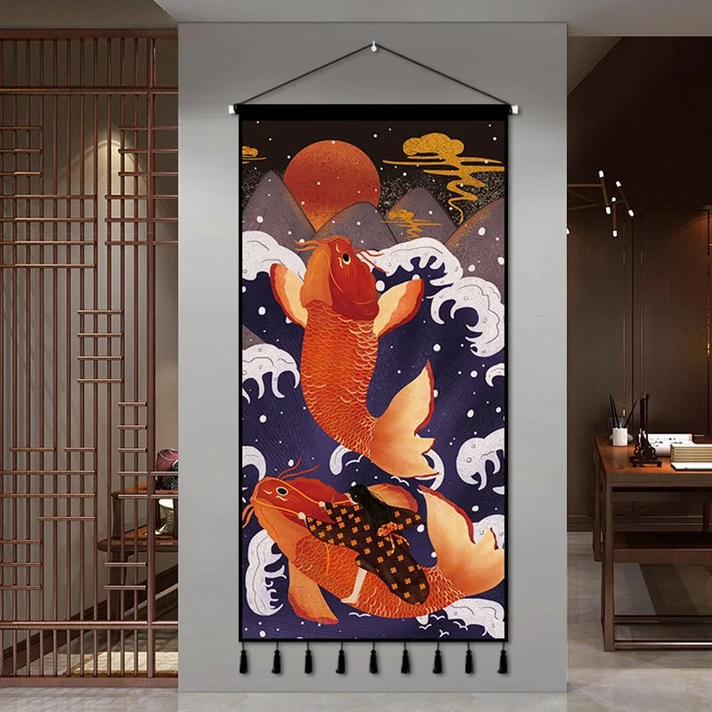 

Janpanese Style Decoration Wall Paintings Living Room Bedroom Restaurant Wall Art Vintage Room Decor Poster Decoracion Para Sala