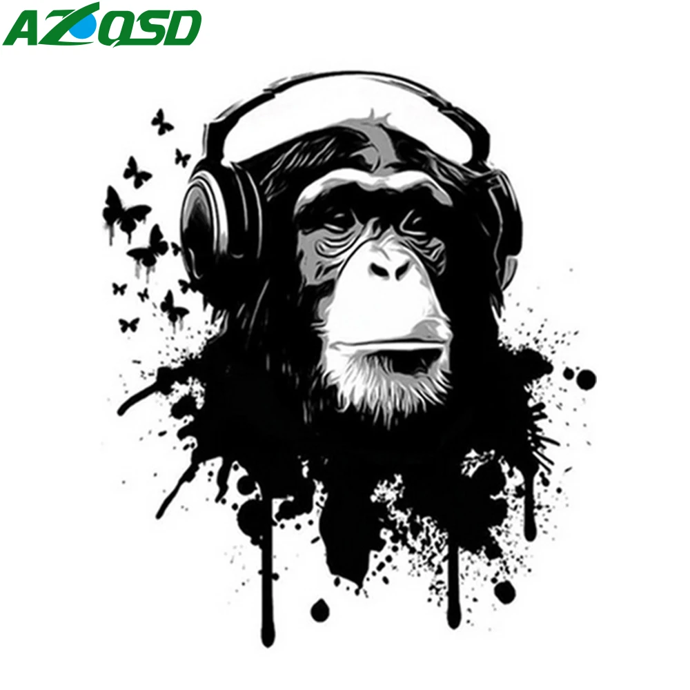 Картина AZQSD по номерам наборы обезьяны Декор для дома нерамка DIY Раскраска
