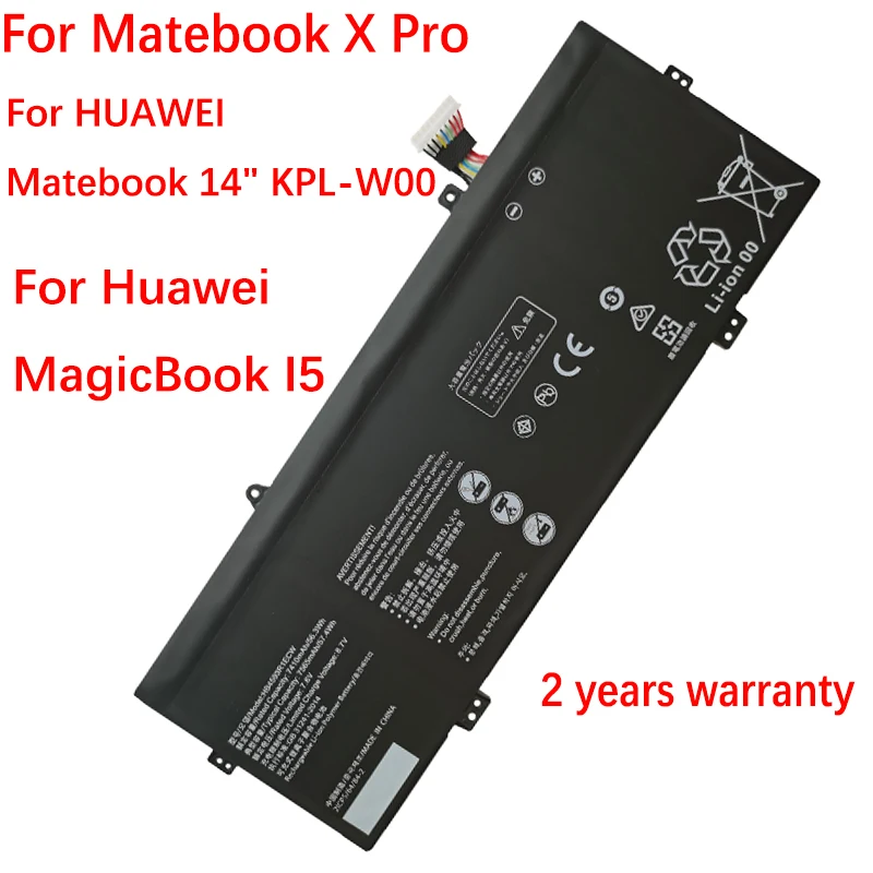 HB4593R1ECW Новый аккумулятор для ноутбука HUAWEI Matebook 14 дюймов KPL-W00/ X PRO MACH-W29C класс A MagicBook