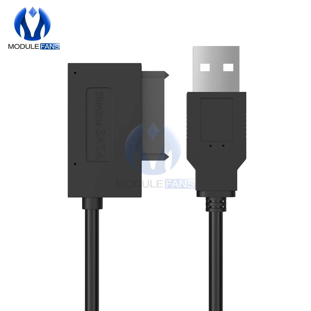1 шт. USB 2 0 до 7 + 6 13Pin тонкий SATA ноутбук CD/DVD Rom Оптический Кабель адаптер|usb 2.0|usb usbusb usb