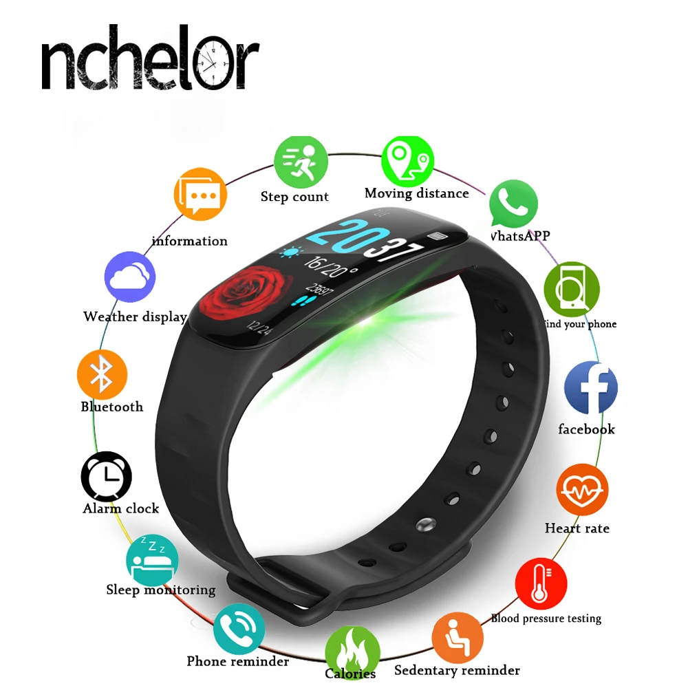 fitness band color display