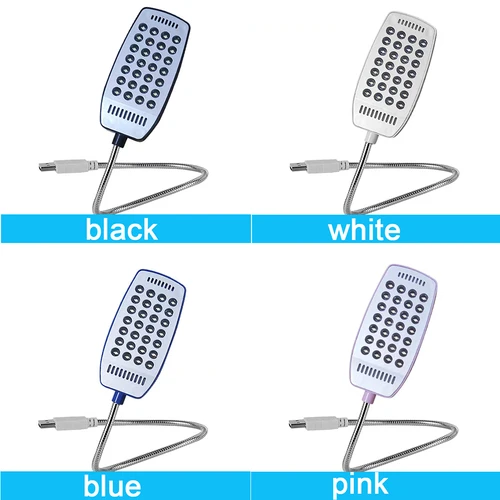 28 LEDs 슈퍼 밝은 책 빛 DC5V USB 독서 야간 조명 유연한 테이블 램프 보조베터리 노트북 PC 4