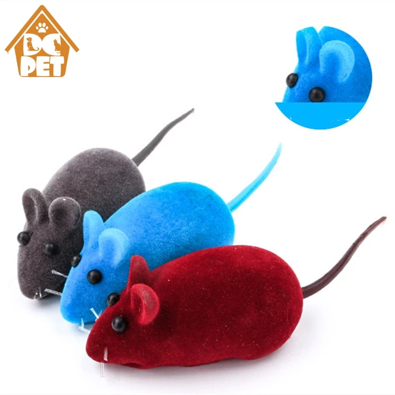 

3pcs Plush little mouse pet cat toy mouse pet cat dog sound plush toy simulation sound pet squeaky toy for cat kitten playing