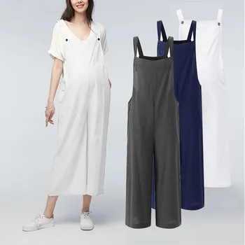 

2019 New Style Fashion Maternity Women Bib Pants Trousers Pregnant Comfort Prop Belly Rompers Overall