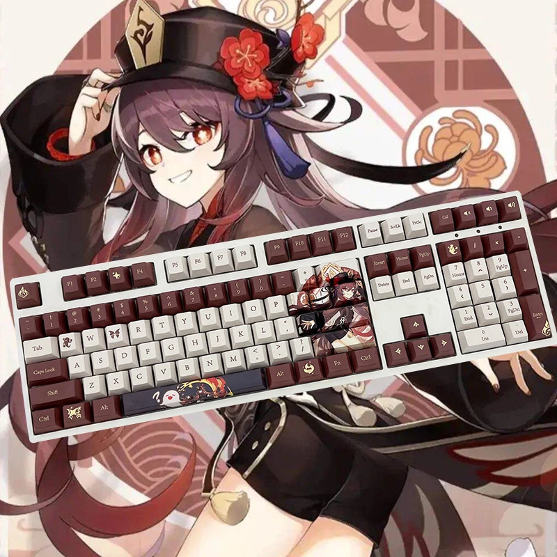 Genmin メカニカルキーボード用の印刷されたキーキャップ 漫画のキャラクター Chapeo Youla アニメーション チェリープロファイル Pbt 昇華型 キーボード Aliexpress