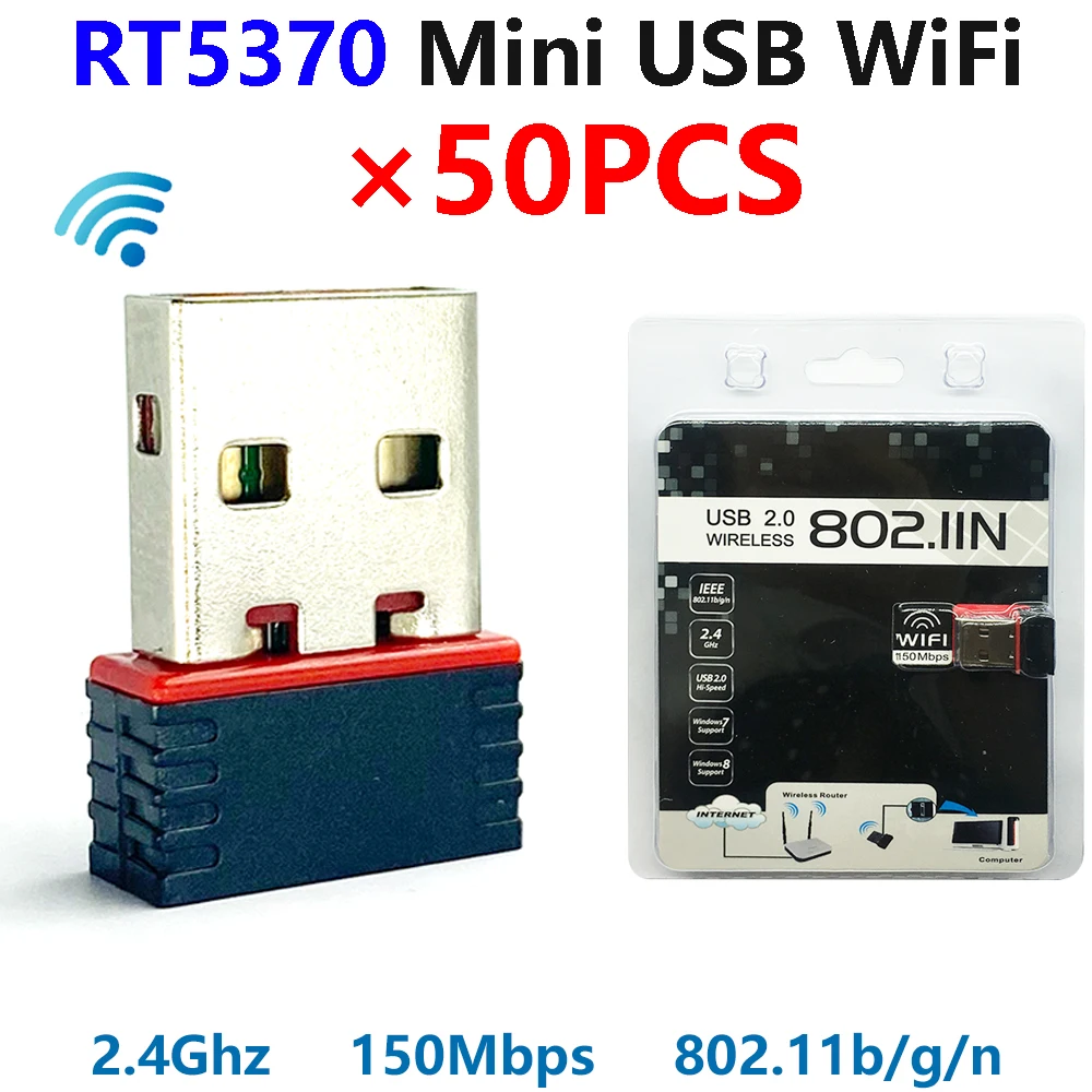 [50 шт.] RT5370 мини USB Wi Fi блистерная упаковка с Ralink ключ 5370 чип 150 Мбит/с 2 4 ГГц IEEE 802.11b/g/n