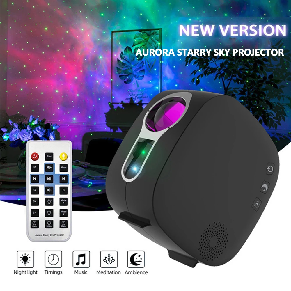 VCHIP Galaxy Projector XK3 laser Starlight Proyector Colorful LED Night Light Music Bluetooth Children Bedroom christmas Gifts