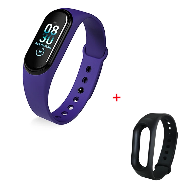 Blue Plus Strap LYKRY, мужские Смарт-часы с монитором сердечного ритма, кровяного давления, фитнес-часы, трекер сна, напоминание, умные часы для женщин, часы - Цвет: Blue Plus Strap