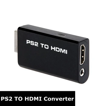 

Portable PS2 To HDMI 480i 480p 576i Converter Support Analog 3.5mm Audio Video Output Adapter to TV Monitor Projector for Gamer
