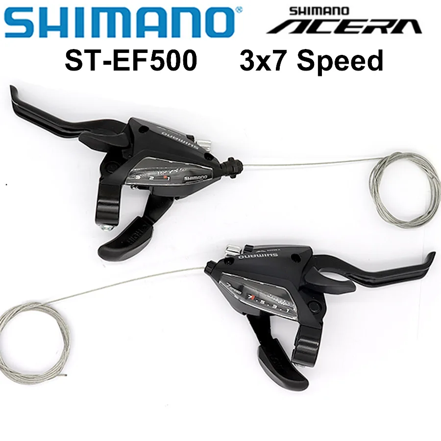 SHIMANO ACERA EF500 3x7v Groupset EZ FIRE PLUS Lever 2 finger lever size 3x7 Front Speeds Original parts|Bicycle - AliExpress