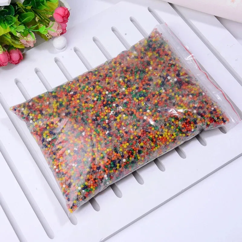 Crystal Soil Mud Hydrogel Gel Water Beads Children Toy Growing Up Water Balls Wedding Home Plant Decor Potted 50% 1000/5000pcs crystal soil mud toy crystal soil