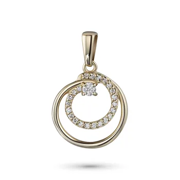 

Pendant made of yellow gold with diamonds e0301pd04201586