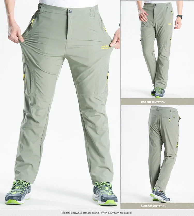 NUONEKO Mens Hiking Pants Tourism Camping Quick-Dry Summer Outdoor Sport Tactical Waterproof Wear-Resistant Cargo Trousers PNT02 NUONEKO Mens Hiking Pants Tourism Camping Quick-Dry Summer Outdoor Sport Tactical Waterproof Wear-Resistant Cargo Trousers PNT02