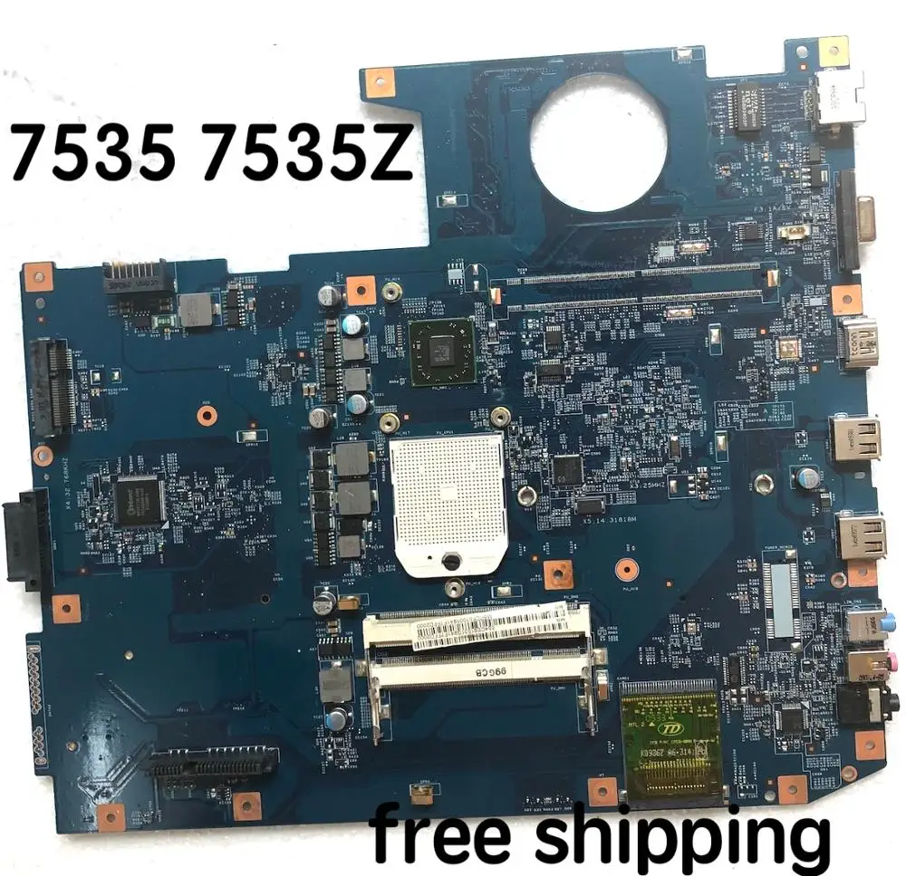 MBPCF01001 For ACER 7535 7535Z Laptop motherboard 08255-2 JM70-PU 48.4CE01.021 Mainboard 100%tested fully work | Компьютеры и офис