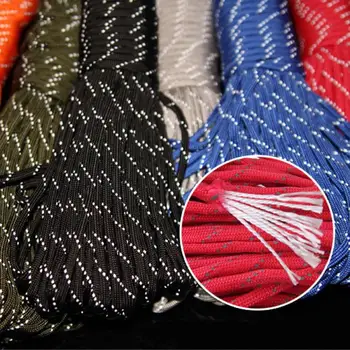

UK - 100FT/31M Paracord Parachute Cord 9 Strand Luminous Reflective Lanyard Rope 31 m outdoor reflective 9 core umbrella rope