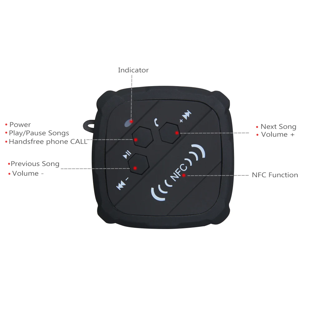 Tritina Angle4 Bluetooth динамик Портативный беспроводной Саундбар с басами водонепроницаемый ударопрочный Встроенный микрофон, душ, открытый
