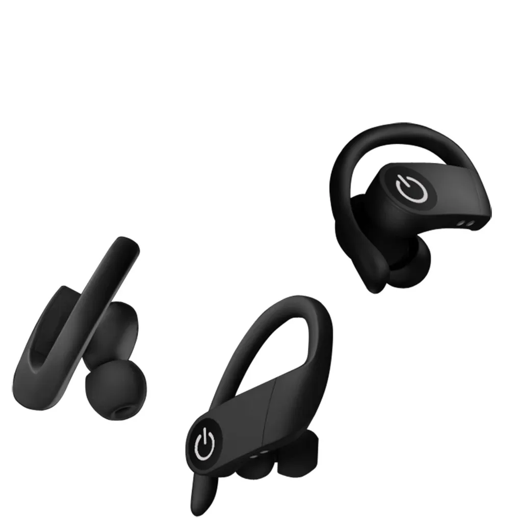 Bluetooth наушники B5 светодиодный дисплей Близнецы беспроводные Bluetooth наушники с микрофоном гарнитура снижение шума гарнитура спортивные Earbud-L1216