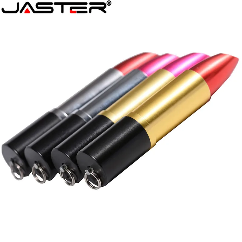 Флеш накопитель JASTER Shantou Metalen 5 Soorten в виде губной помады Usb флеш 4 ГБ 16 32 64 usb 2 0 диск