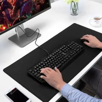 

Pure Black Large Gaming Mouse Pad Lockedge Mouse Mat Keyboard Mat Table Mat Desk Mat For Notebook Laptop Gamer Mousepad