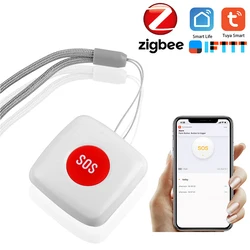 TUYA ZigBee – capteur SOS, alarme étanche pour personnes âgées, bouton d'urgence de panique 
