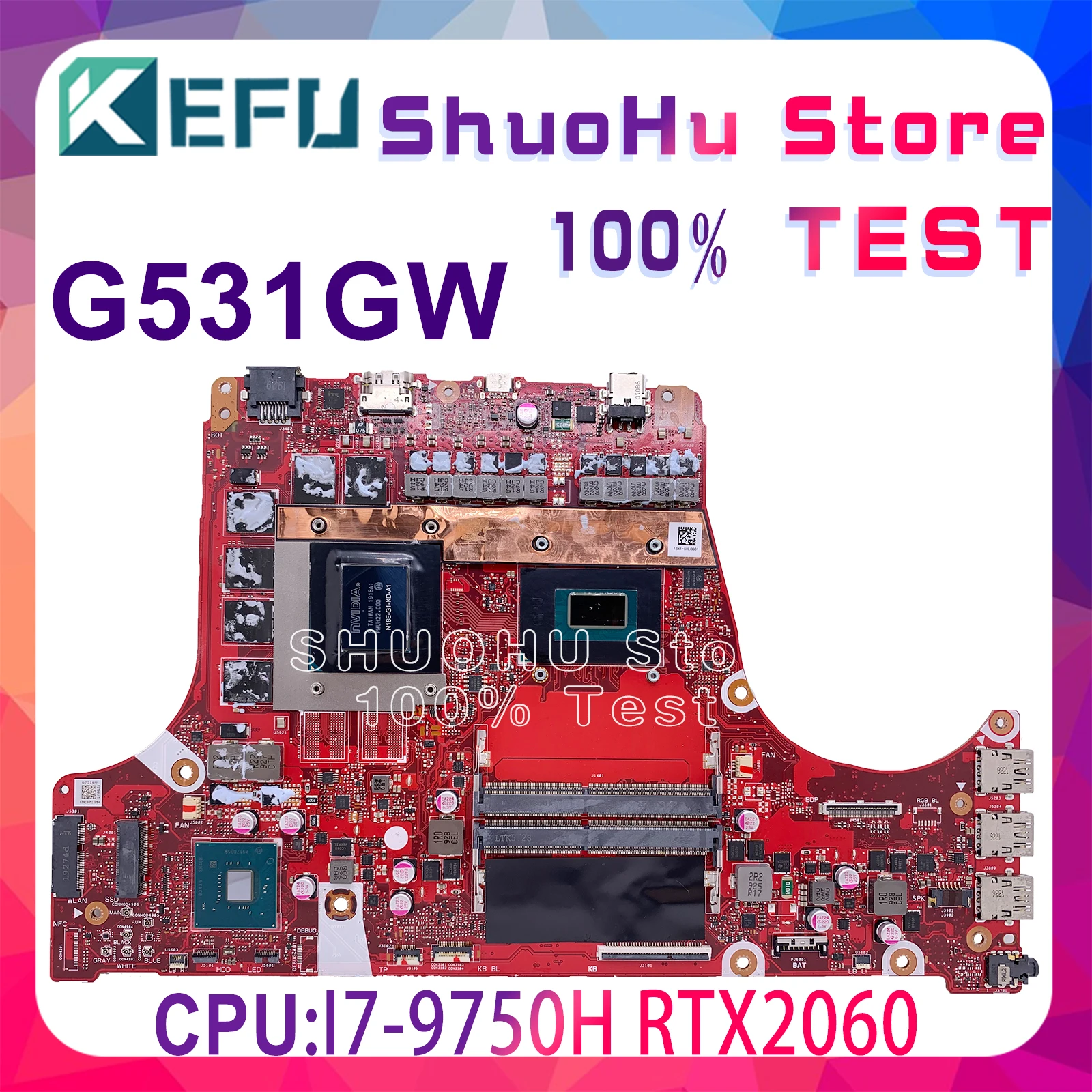 G531GW Laptop motherboard for ASUS ROG G531G G531GT G531GV G731GV