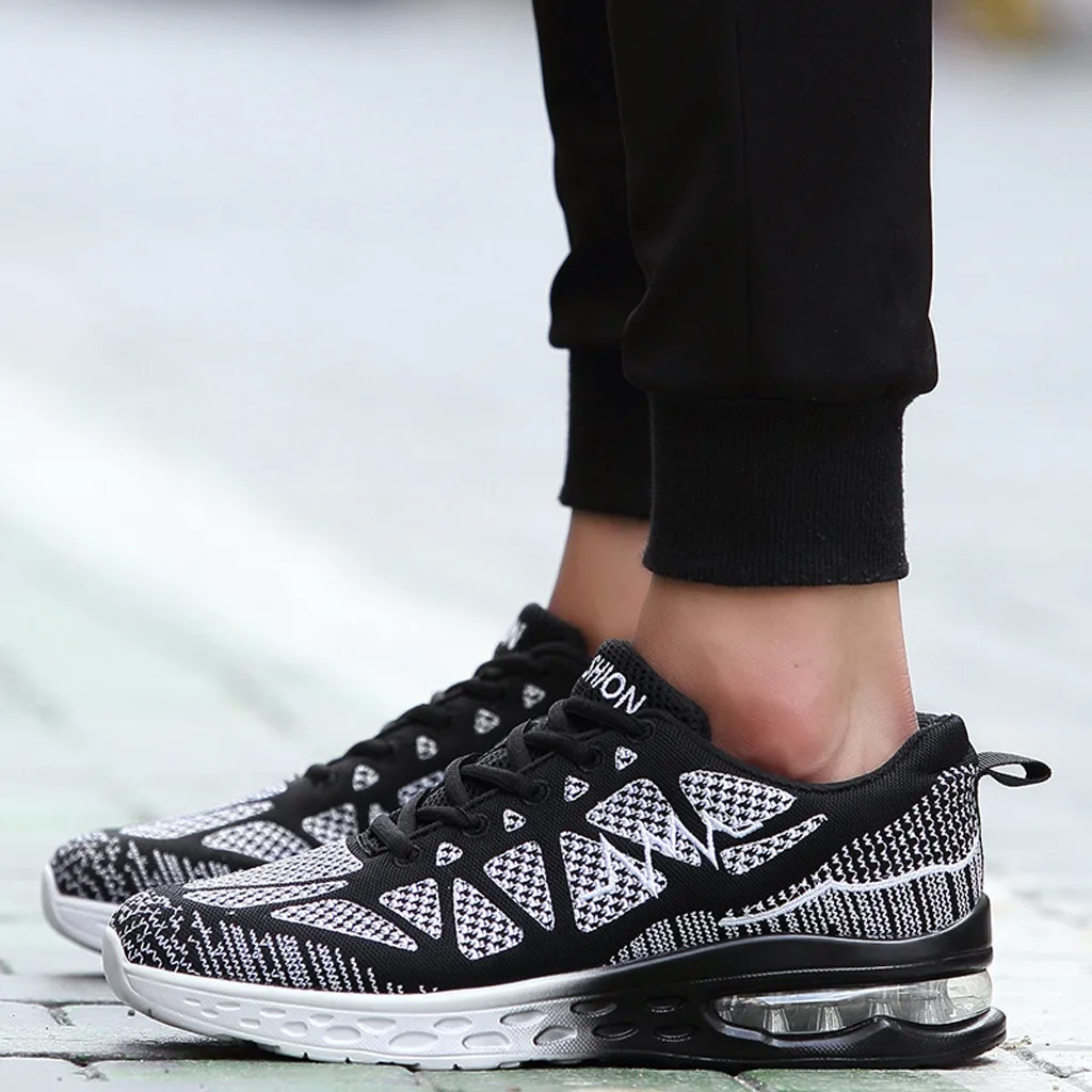 Zapatos de hombre; коллекция года; пара летающих трикотажных дышащих кроссовок; Мужская обувь для бега; обувь для прогулок; подходящие цвета; теннисные туфли для отдыха; masculino