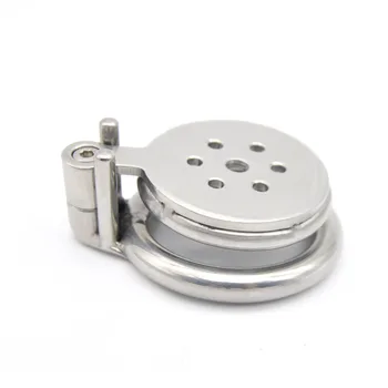 CHASTE BIRD Super Small Stainless Steel Male Cock Penis Trumpet Cage Chastity Device Anti-Off Ring Urethral Catheter V4 Lock 2